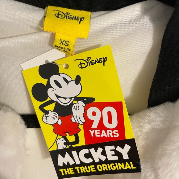 Disney 90 Years of Mickey ladies faux fur jacket NWT - Picture 2 of 9
